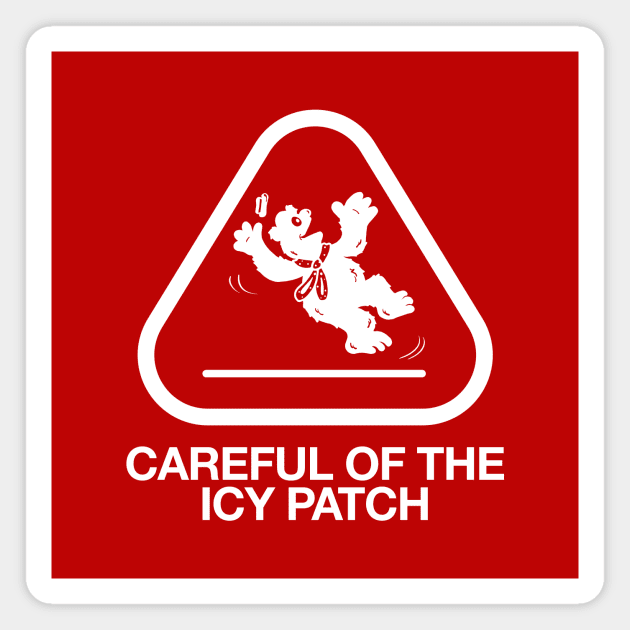 Icy Patch Warning Magnet by Cam Garrity